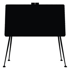 School Black Board Silhouette