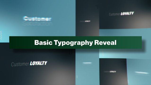 Basic Typography Reveal | Multi-Resolutions and Color Control Panel