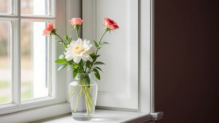 Window and vase