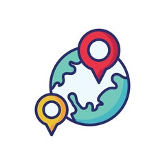 GPS vector icon stoct illustration
