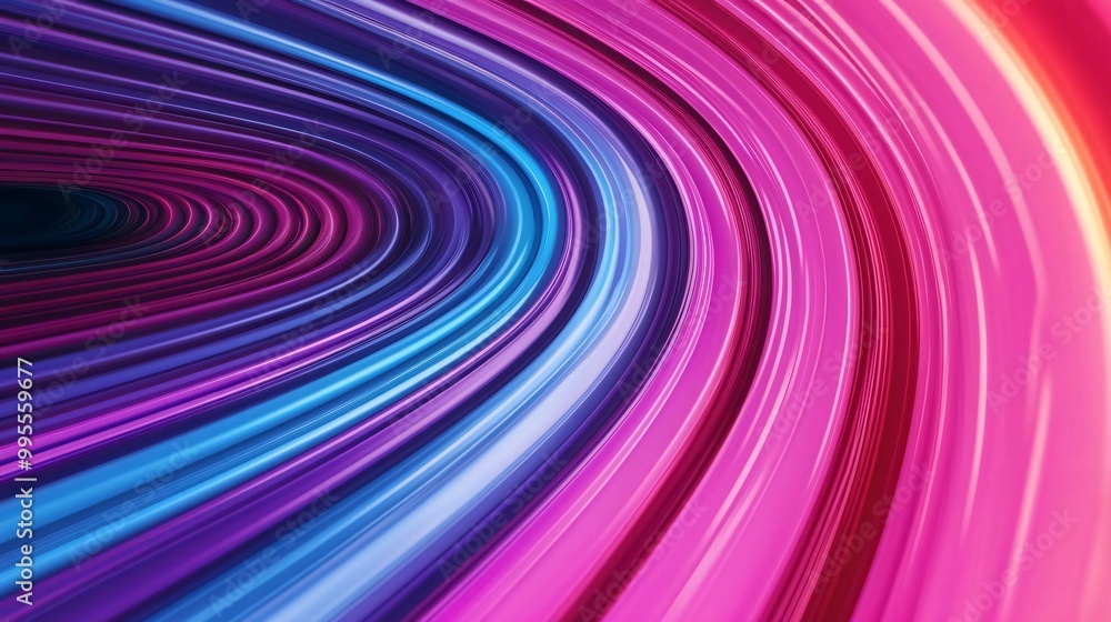 Poster vibrant abstract background featuring swirling lines of pink and blue, creating a dynamic and energe
