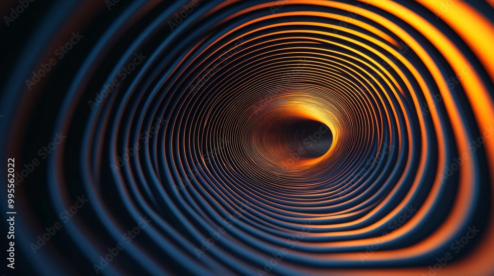 Poster a mesmerizing abstract pattern featuring swirling colors, creating depth and motion in a captivating