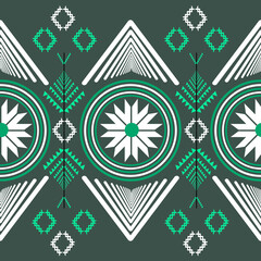 African ethnic traditional green pattern. seamless beautiful Kitenge, chitenge style. fashion design in colorful. 