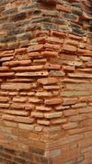 Close-up of the top of the Cham temple tower, that are part of the entire complex known as Po Nagar temple, Nha Trang city, Vietnam.