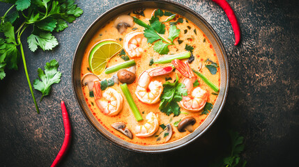 Thai Shrimp Soup with Lemongrass and Coconut Milk