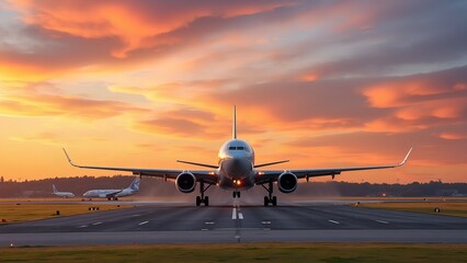 The moment the plane takes off