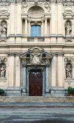 facade of the cathedral of Santa Maria Segreta