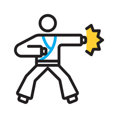 Vector multicolor icon for Active