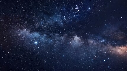 Abstract Cosmic Scene: An abstract background depicting a cosmic scene with stars, nebulae, and galaxies.