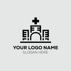 Minimalist and eye-catching logo for Hospital