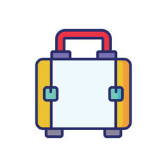 Suitcase vector icon stoct illustration