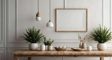 Serene Minimalist Interior Design Mockup 
