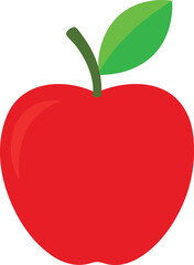 Apple vector illustration with white background
