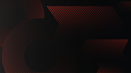 Red and Black abstract gradient mat geometric shape background elegant futuristic glossy.Modern shape concept.