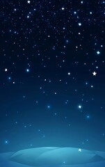 Obraz premium A night sky full of stars in darkness