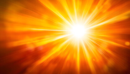 Obraz premium bright and vibrant sun illustration with radiating orange rays evoking warmth and positivity