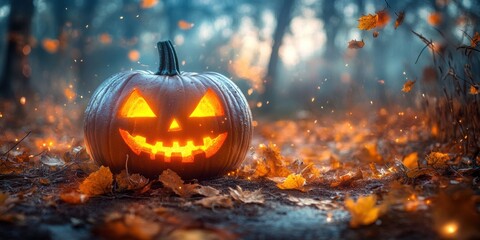 Fototapeta premium The spectral black cat walks silently, a guardian unseen