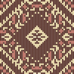 Navajo Indian Traditional Patternfolk Embroidery, Aztec Geometric Ornament Print. Design for Carpet, Wallpaper, Clothing, Wrapping, Fabric