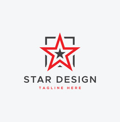Obraz premium Star symbol illustration design
