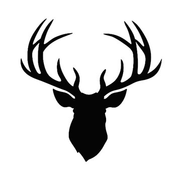 recommend clip art: Deer Head Silhouette