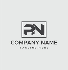 letters PN Monogram logo and icon design