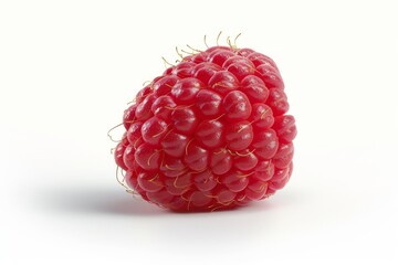 A fresh raspberry isolated on white