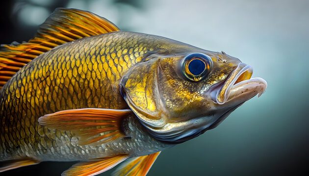 a close up of a fish with visible deformities caused by polluted water