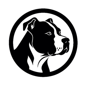 recommend clip art: american pit bull terrier LOGO, american pit bull terrier Dog Face SVG, black and white american pit bull terrier vector