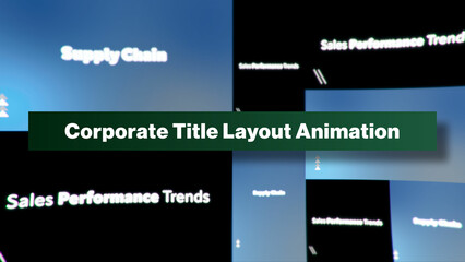 Corporate Title Layout Animation | Multi-Resolutions and Color Control Panel