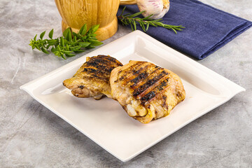 Two Tasty grilled chicken thighs