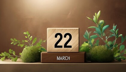 march date design natural theme