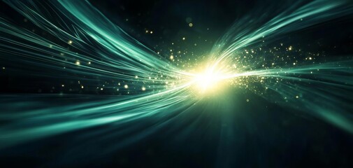 Naklejka premium Abstract Kinetic Ethereal Perspective