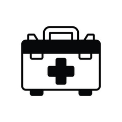First Aid Kit vector icon stoct illustration