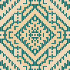 Oriental Arabic Pattern Designfolk Embroidery, Aztec Geometric Ornament Print. Design for Carpet, Wallpaper, Clothing, Wrapping, Fabric