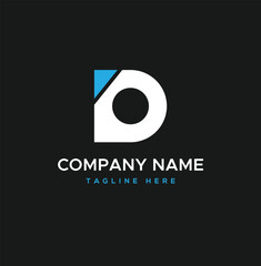  letter d monogram logo design with a modern concept