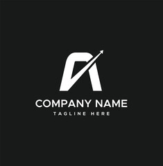 A letter Arrow logo and icon design