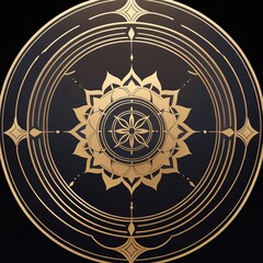 Obraz premium mandala pattern illustration background