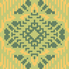 Russian Ikat Pattern Sareefolk Embroidery, Aztec Geometric Ornament Print. Design for Carpet, Wallpaper, Clothing, Wrapping, Fabric