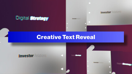 Creative Text Reveal | Multi-Resolutions and Color Control Panel