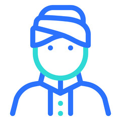 Islamic Icon Colored Line Style