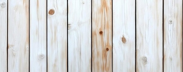 Distressed white wood planks with visible knots, bright and airy background, perfect for fresh salads and light dishes