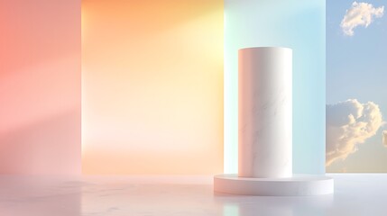 A futuristic branding lab with holographic brand strategy tools and glowing brand identities, crafting memorable brands