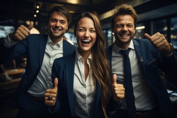 Celebrating teamwork - joy of achieving goals, accomplishing tasks with team, success of collaboration, business achievements, employee appreciation day, honoring hard work and fostering work culture