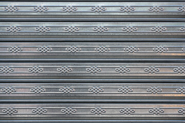 Stainless steel metal background with pattern.