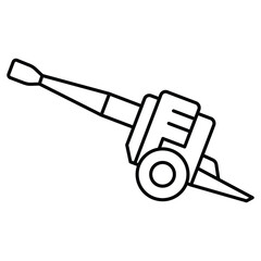 Artillery icon vector design template basic RGB