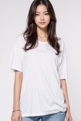 a white shirt with a white shirt that says  t - shirt mockup