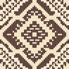 Geometric Ethnic Ikat Quilt Patternfolk Embroidery, Aztec Geometric Ornament Print. Design for Carpet, Wallpaper, Clothing, Wrapping, Fabric