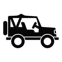 Army Car Icon Vector Design Template Basic RGB