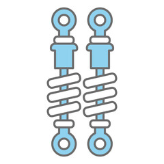 Shock breaker icon vector design template basic RGB