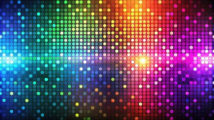 Disco-inspired abstract background with random sized dot shapes in bright and dark colors, disco, abstract, background, dots